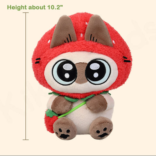 Nobeko Azukisan Fruity Series Strawberry Plush Toy