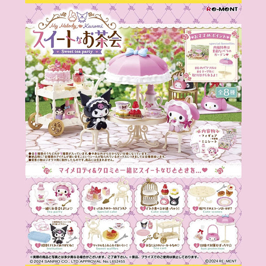 Sanrio My Melody & Kuromi Sweet Tea Party Series Blind Box by Re-Ment