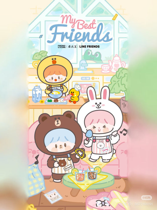 zZoton x Line Friends - My Best Friends Vinyl Plush Blind Box