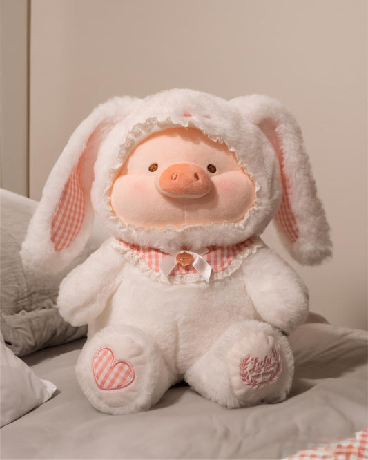 Bunny LuLu 28CM (White Ver.) -  LuLu The Piggy Plush Doll By TOYZEROPLUS